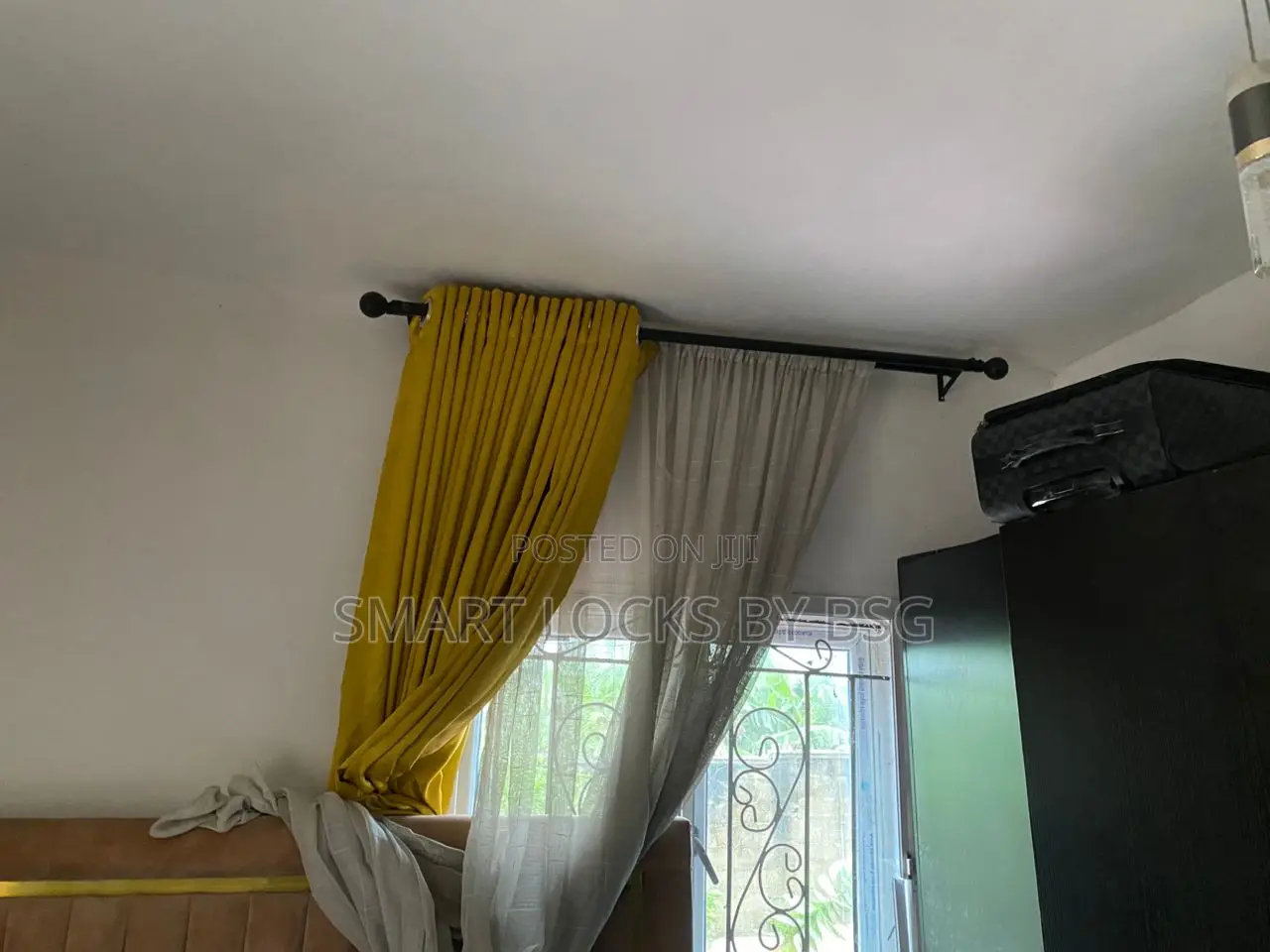 Curtains With Panel and Portraits