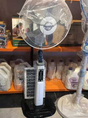 16” Inches Duravolt Solar Rechargeable Fan 3 In 1