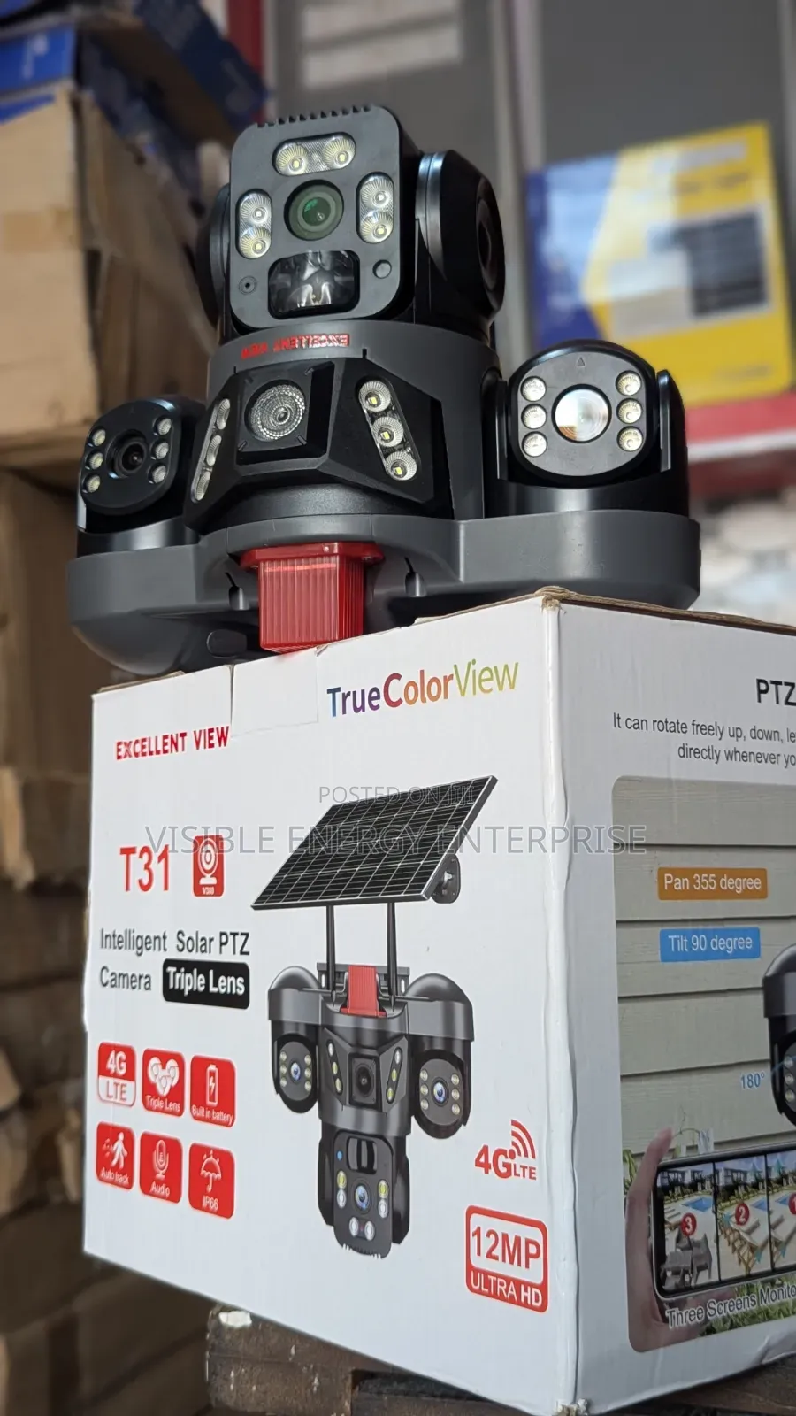Triple Lens T31 Intelligent Solar PTZ Camera