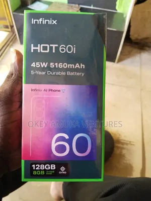 New Infinix Hot 60i 128 GB Black