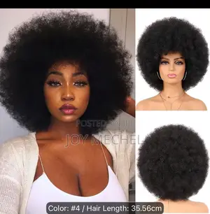 70s Afro Curly Wig for - Soft, Natural-Looking Synthetic Hair, Volum
