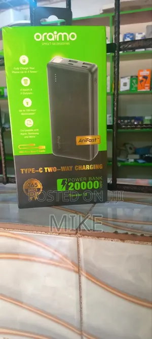 Oraimo 20,000mah Power Bank + Super Fast Charger Combo – Original
