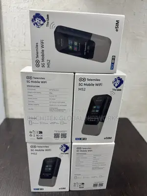 Telemiles M52 Wi-Fi 6 5g Pocket Mobile Mifi Physical Sim and Esim