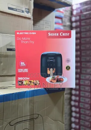 8l Airfryer Large Capacity Silver Crest