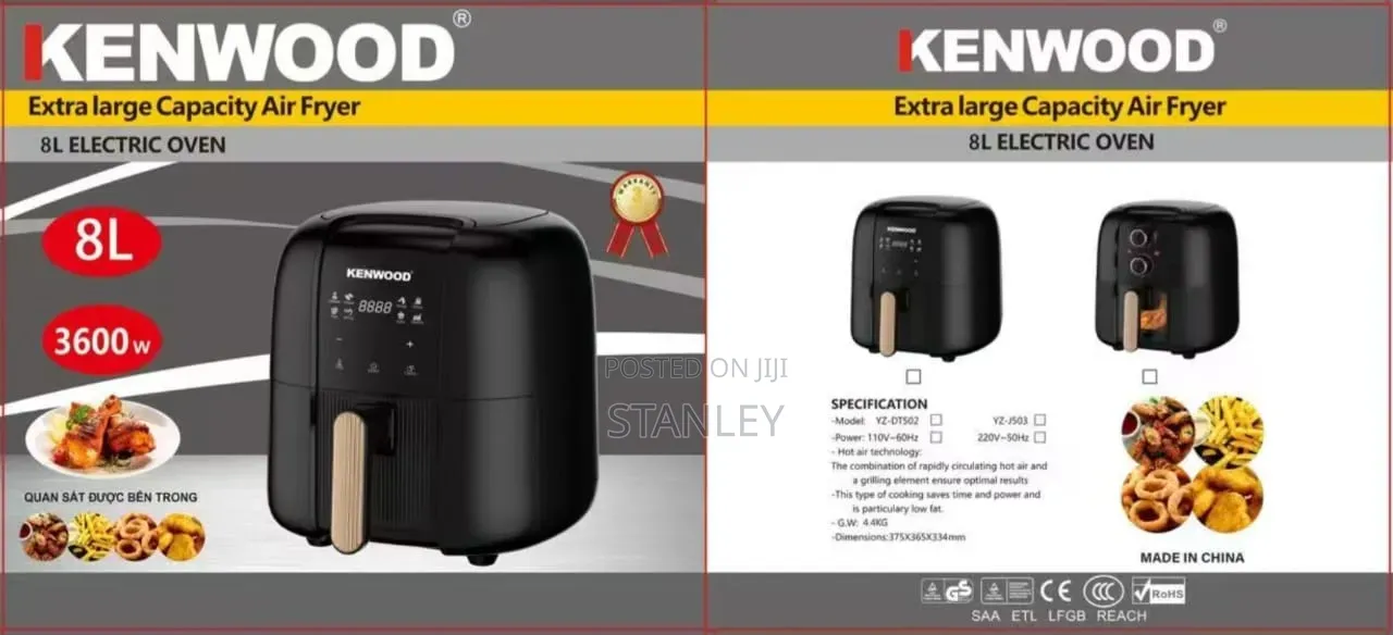8l Airfryer Extra Large Capacity Kemwood
