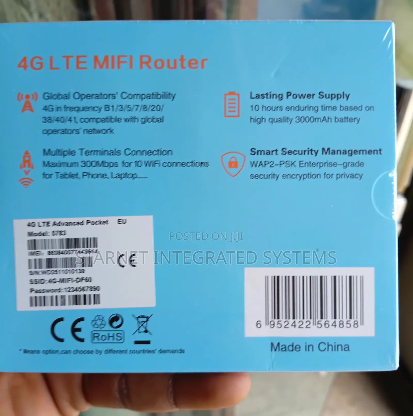 Wireless Mobile Plus 5g Lte Mifi Pocket Router With Display Screen