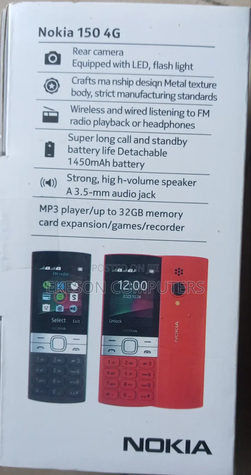 New Nokia 150 Blue