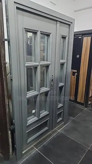 Ovas Gray French Glass Door 4ft by 7ft