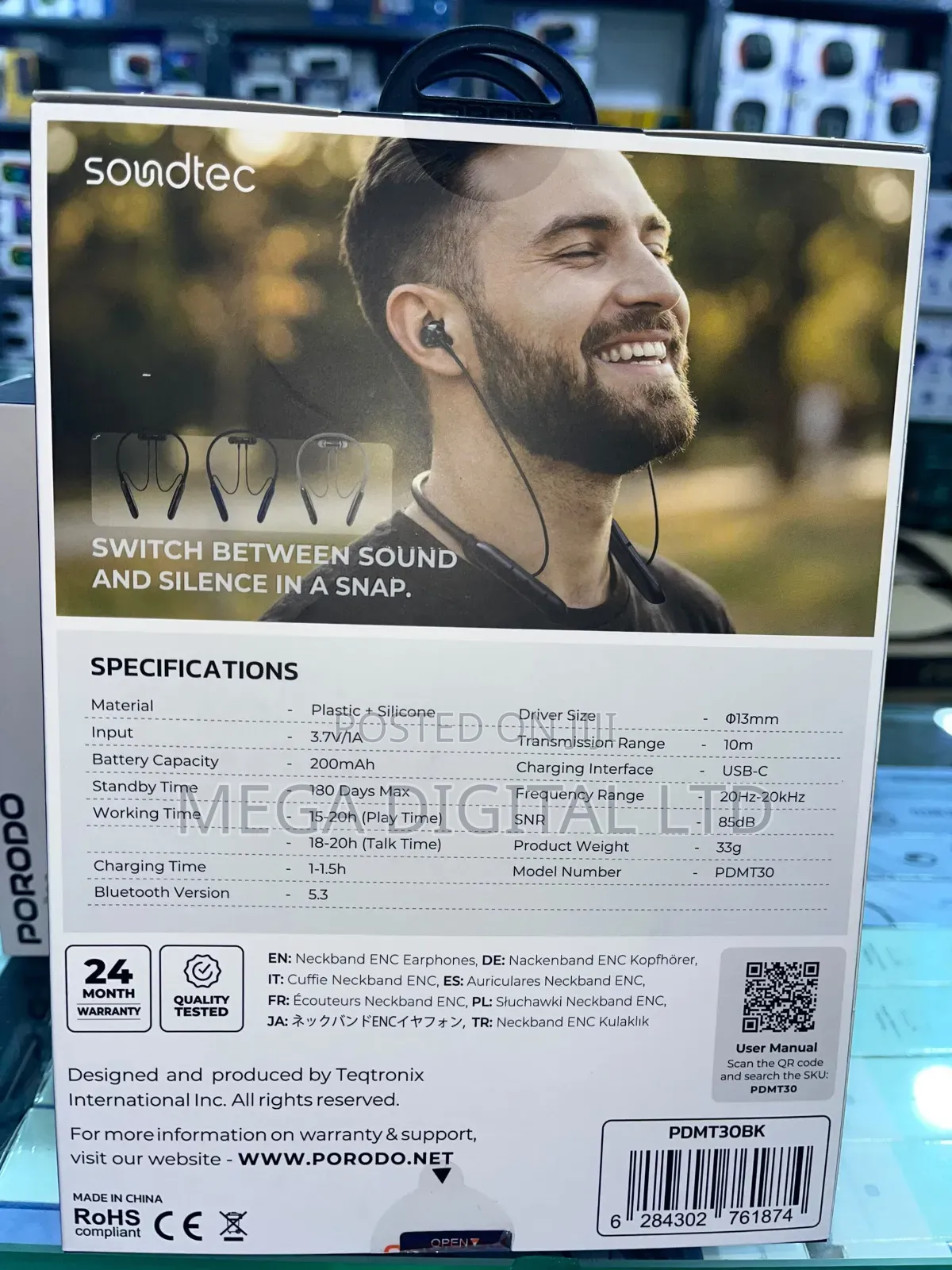 Auraband Neckband Enc Earphone