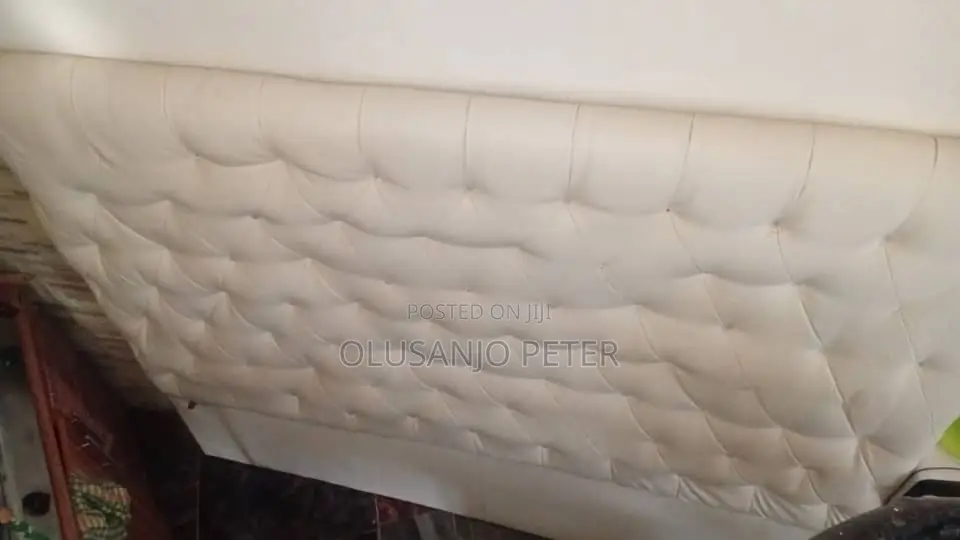 6.5 White Leather Bed Frame
