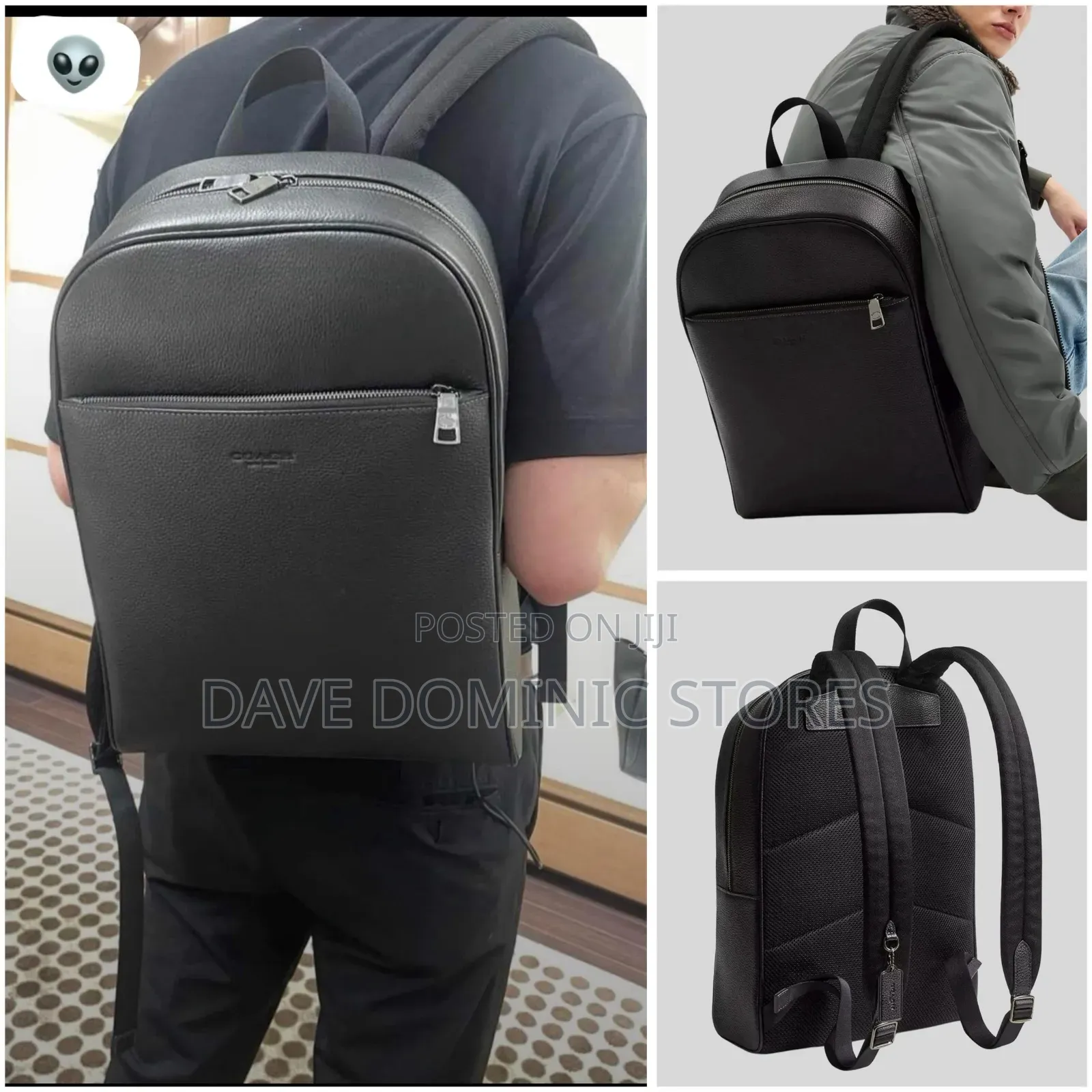 Top Quality Black Coach Backpack