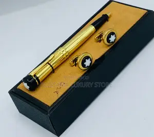 Mont Blanc Premium Luxury Cuff Links/Pen Set