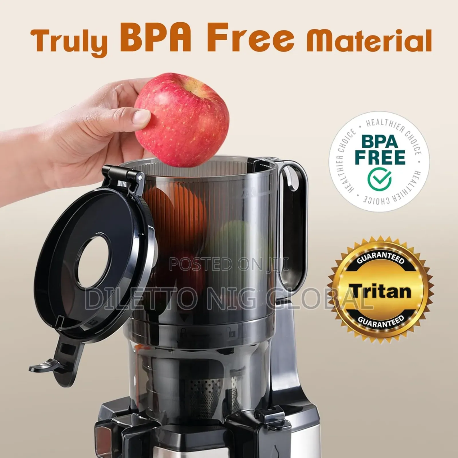Fretta Cold Press Juicer Machines, Slow Masticating Juicer
