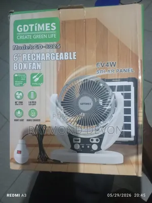 Solar Table Fan