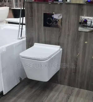 Wall Hung Floating Toilet+Concealed Cistern Flush Plate - Brand New*
