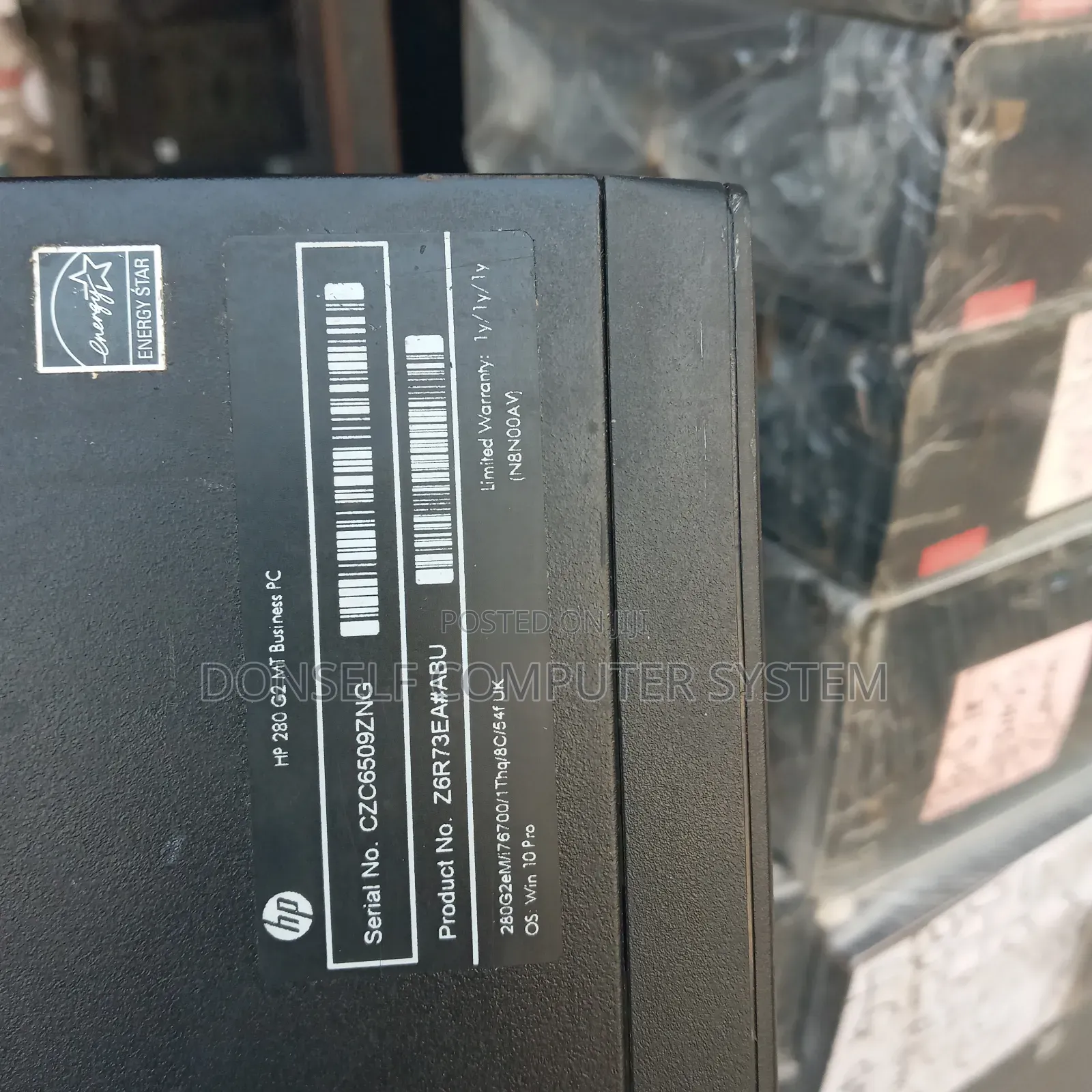 Desktop Computer HP 280 G3 8GB Intel Core i7 SSD 256GB