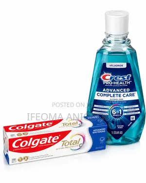 Original Colgate Toothpaste and Crest Mouthwash