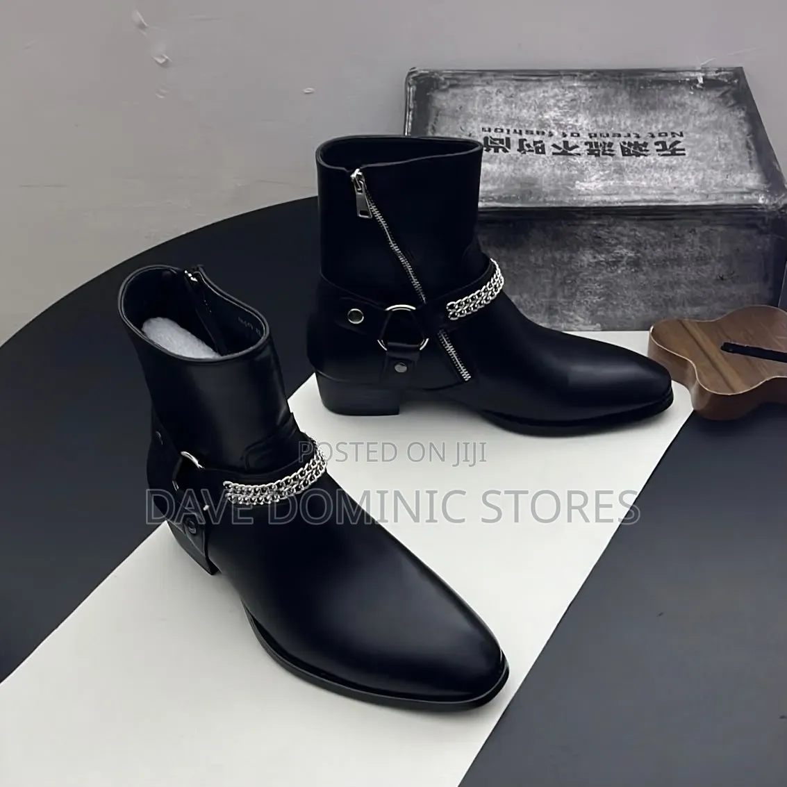 Chain Harness Ankle Boots