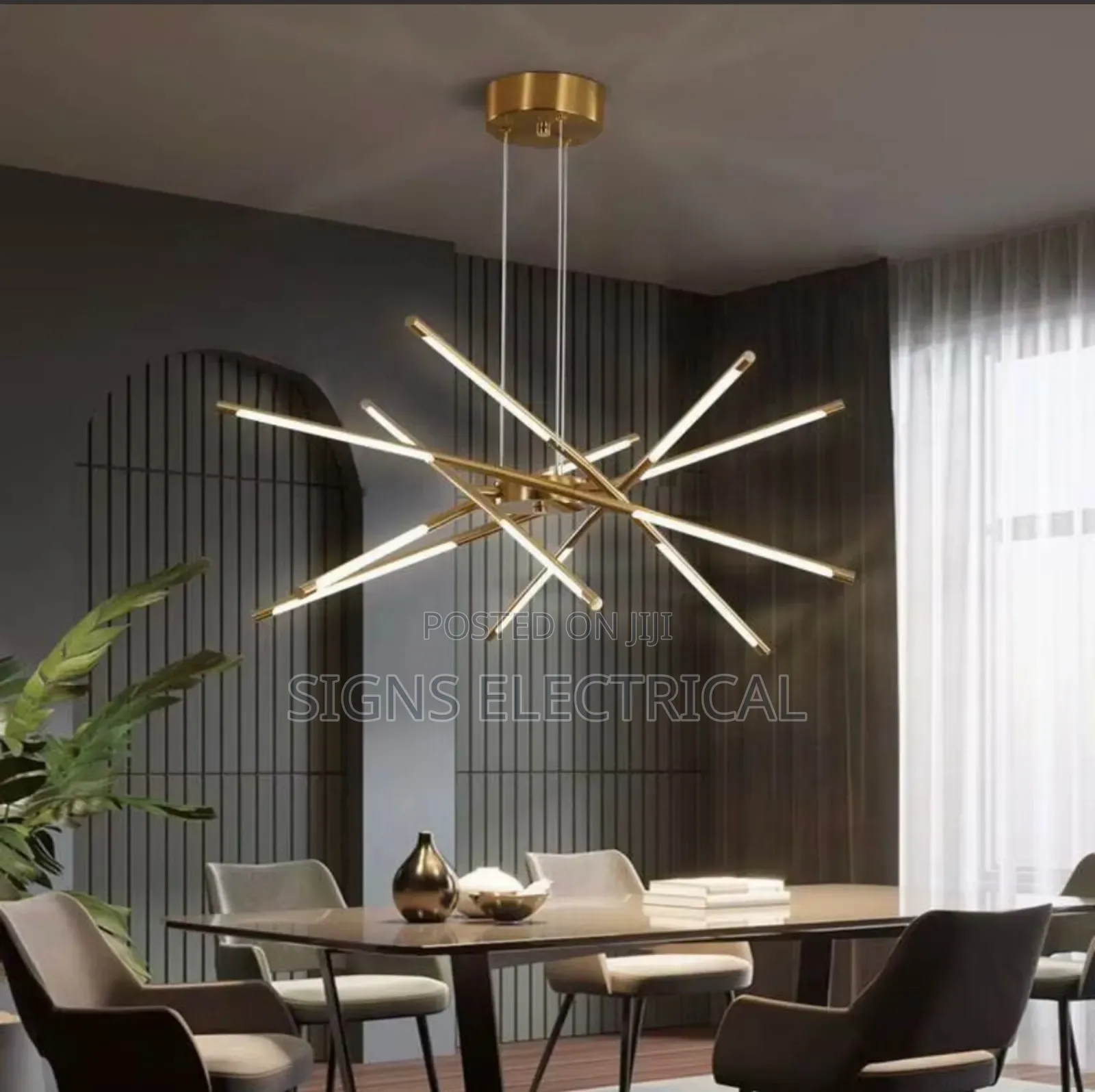 Nordic Modern Led Linear Chandelier