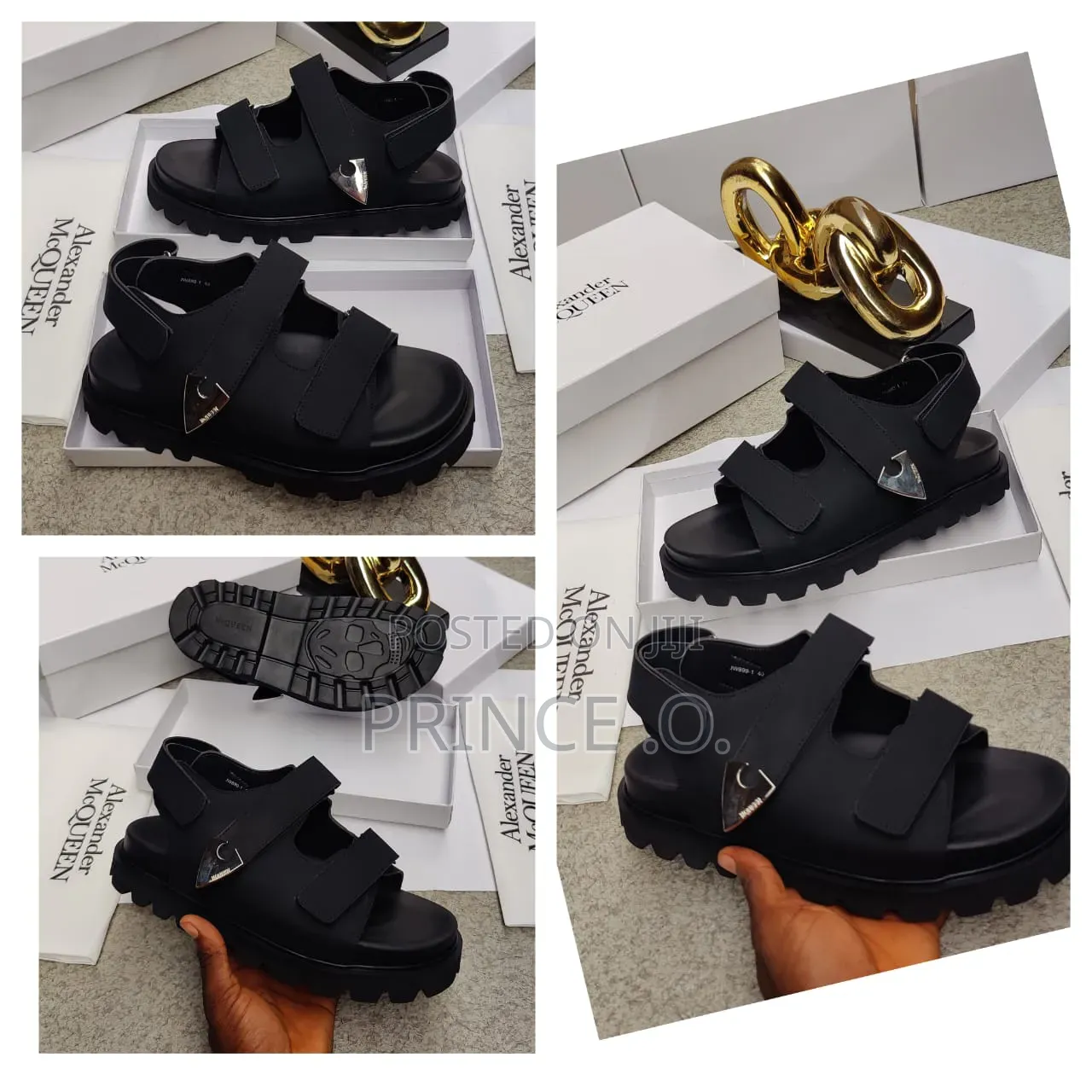 Leather McQueen Sandals