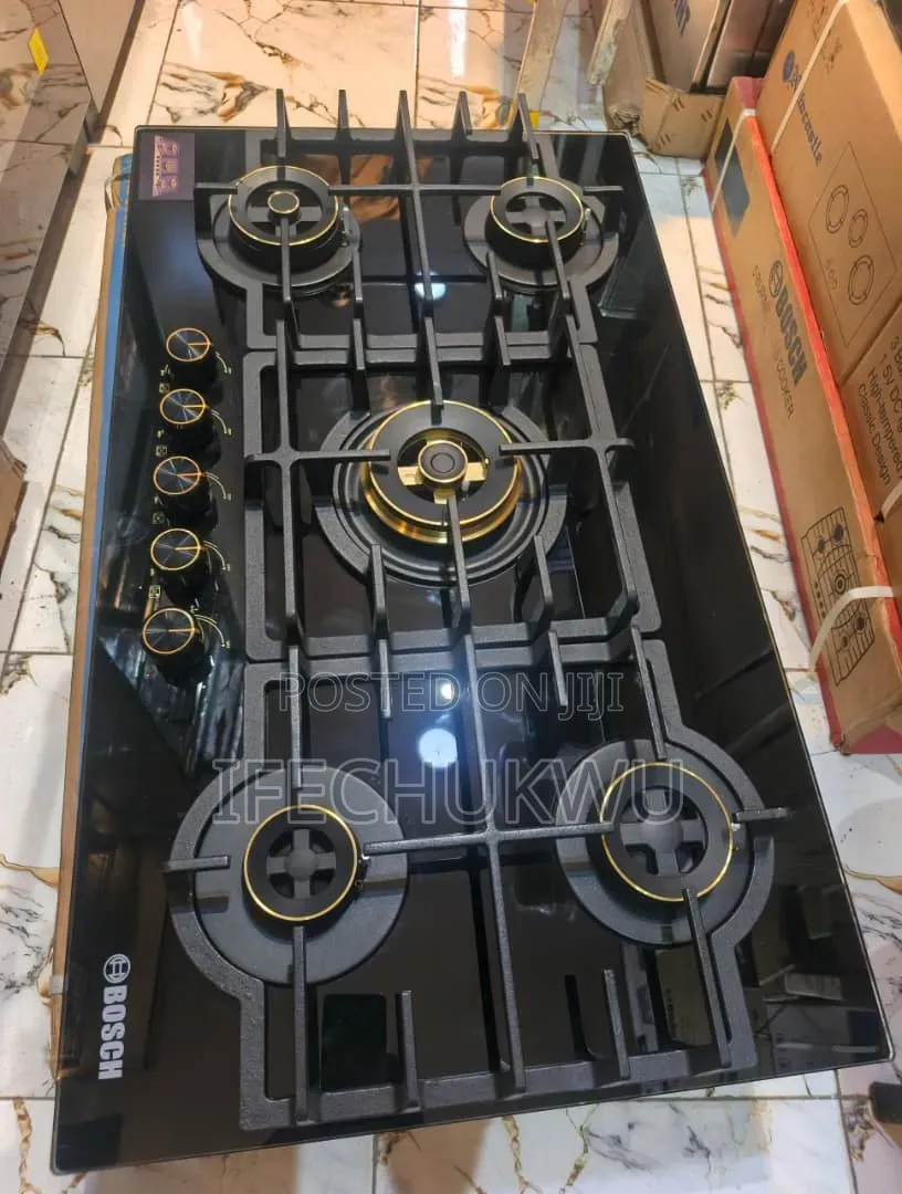 Quality Bosch Built-in 5 Burners Automatic Gas Cooker Hob 60x90cm Etc,