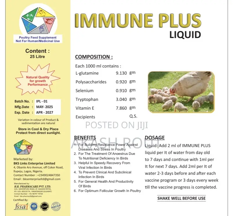 Poultry Liquid Feed Supplements