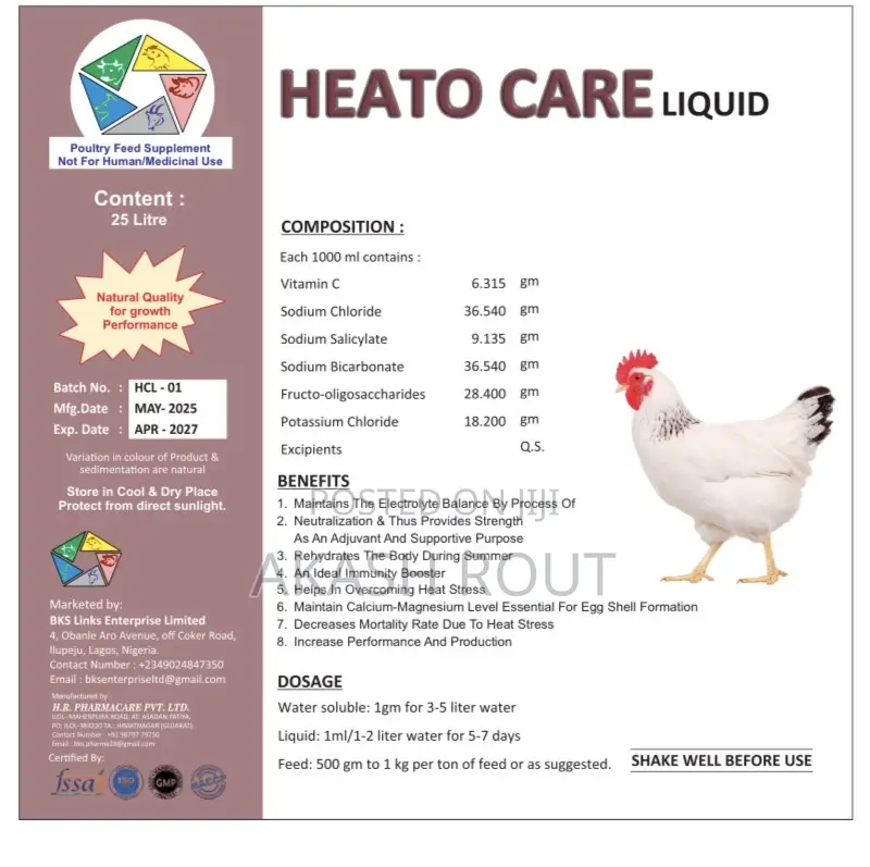 Poultry Liquid Feed Supplements