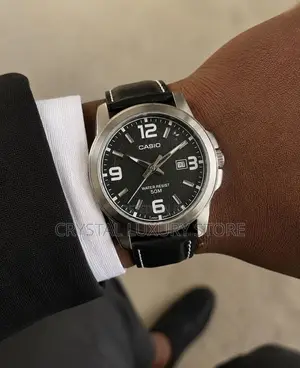 Casio Quality Luxury Men Genuine Leather Authentic Wristwatch