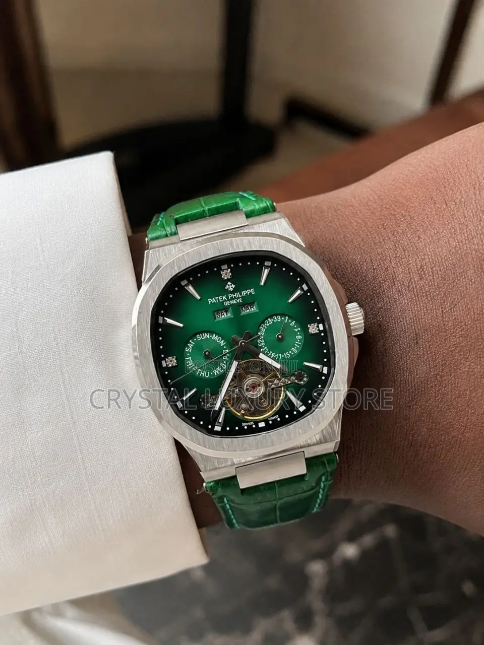 Patek Philippe Quality Luxury Men Automatic Engine Wristwatch