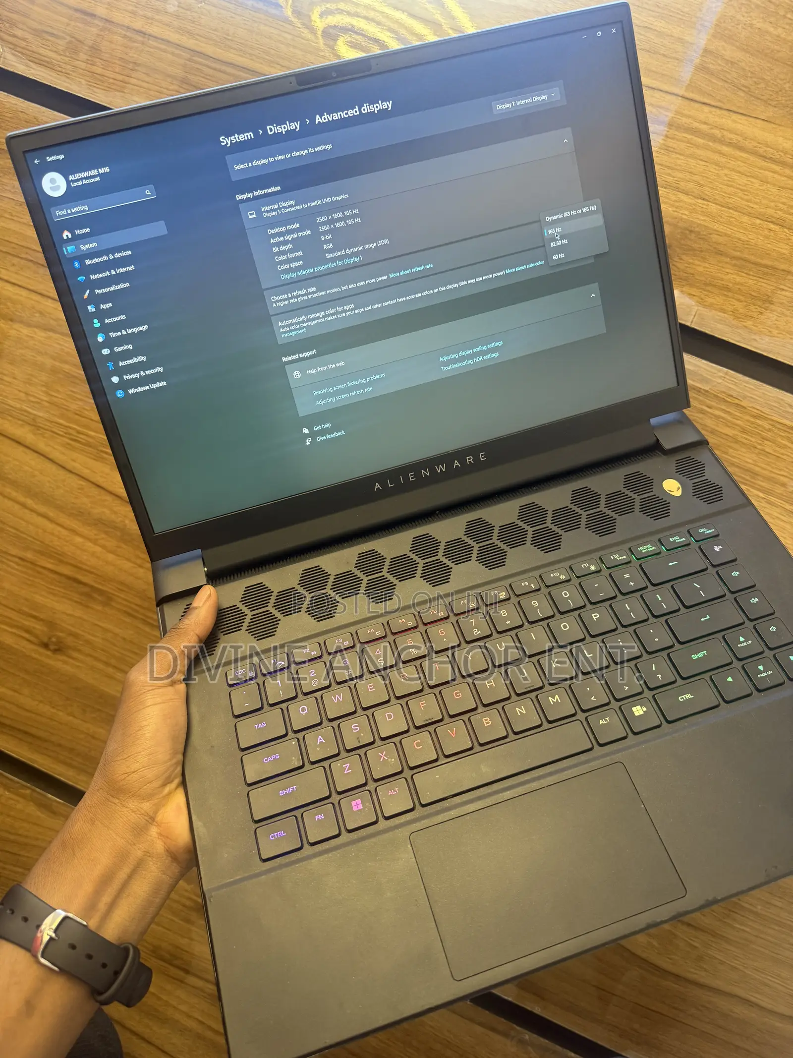 Laptop Alienware M16 R1 32GB Intel Core i9 SSD 1T
