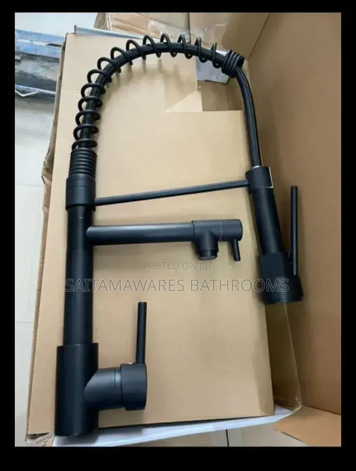 Black Spring Sink Mixer Faucet (Big Brother Tap)