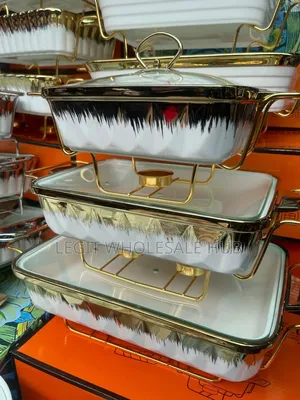 Luxury Ceramic Food Warmer Casserole Dish