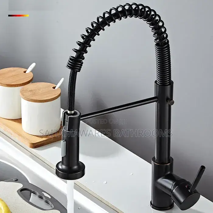 Black Spring Sink Mixer Faucet (Big Brother Tap)