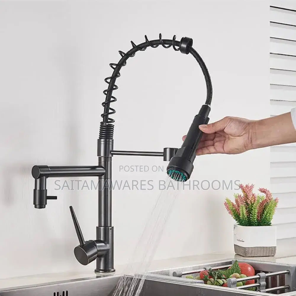 Black Spring Sink Mixer Faucet (Big Brother Tap)