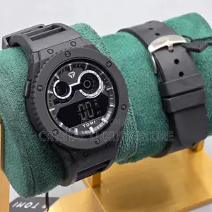 Tomi Quality Men Rubber Strap Wristwatch