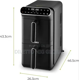 Tower Vortx Xl Dual Stack Air Fryer With Digital Control Panel