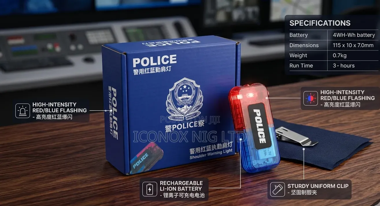 Police Car And Shoulder Flasher Light With Battery