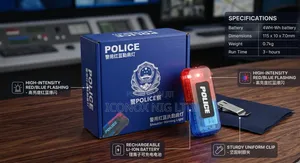 Police Car And Shoulder Flasher Light With Battery