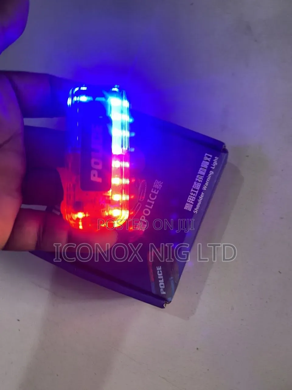 Police Car And Shoulder Flasher Light With Battery