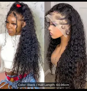 Human Hair Lace Front Wig Loose Curly Wave Wigs for Women Heat