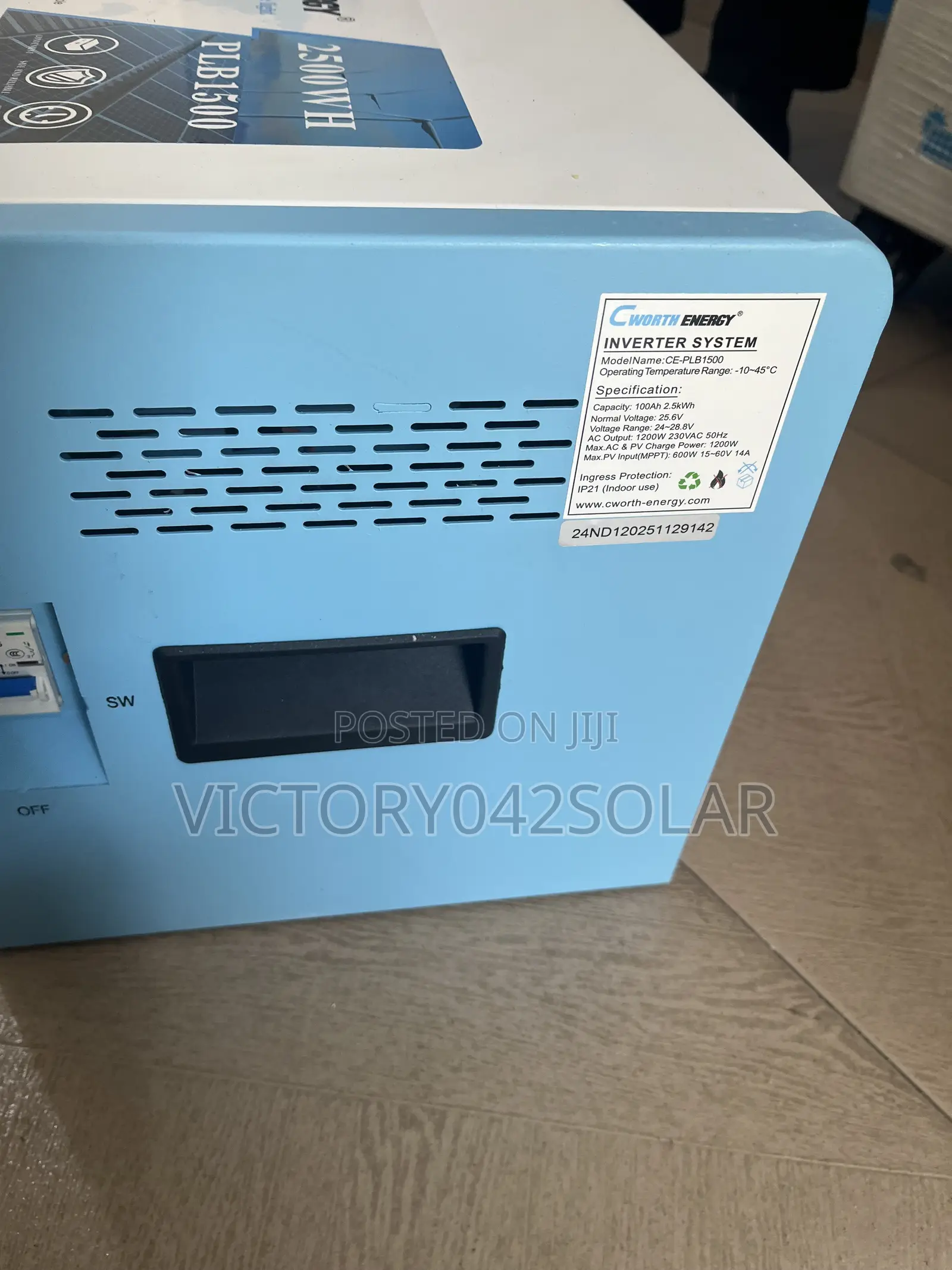 Cworth 2.5kwh Solar Generator Available