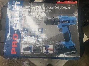 Pro-Craft 18v Cordless Drill Driver Set