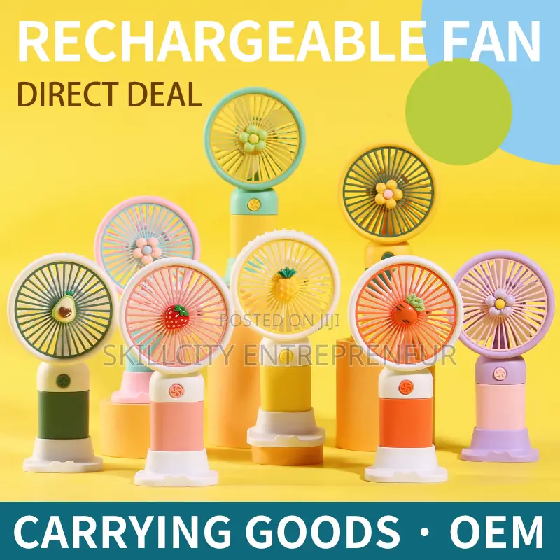 Fruit Design Rechargeable Handy Fan