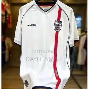 England 2002 Retro Home Football Jersey