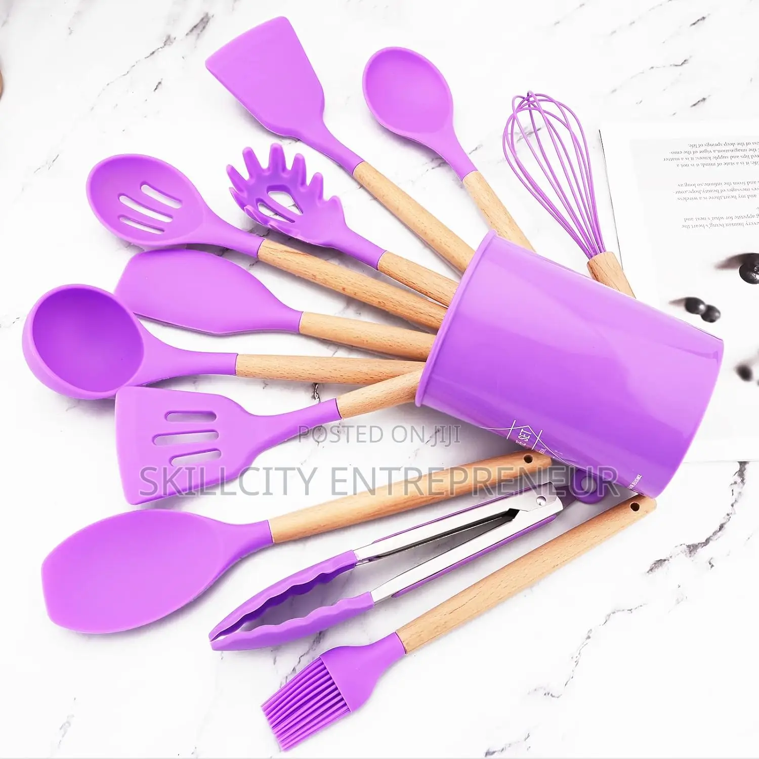 12pc's Big Silicone Spoon