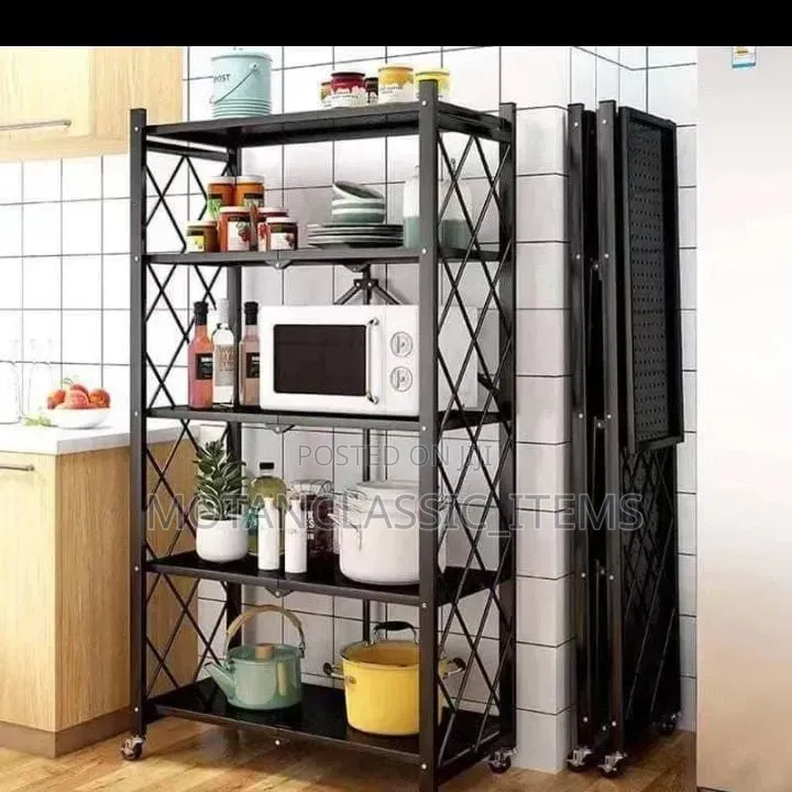 5 Steps Foldable Kitchen Rack