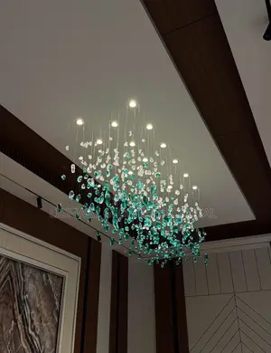 Modern Colorful Decorative Crystal Stone Chanderlier
