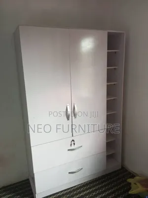 White Wardrobe With Shoe Rack