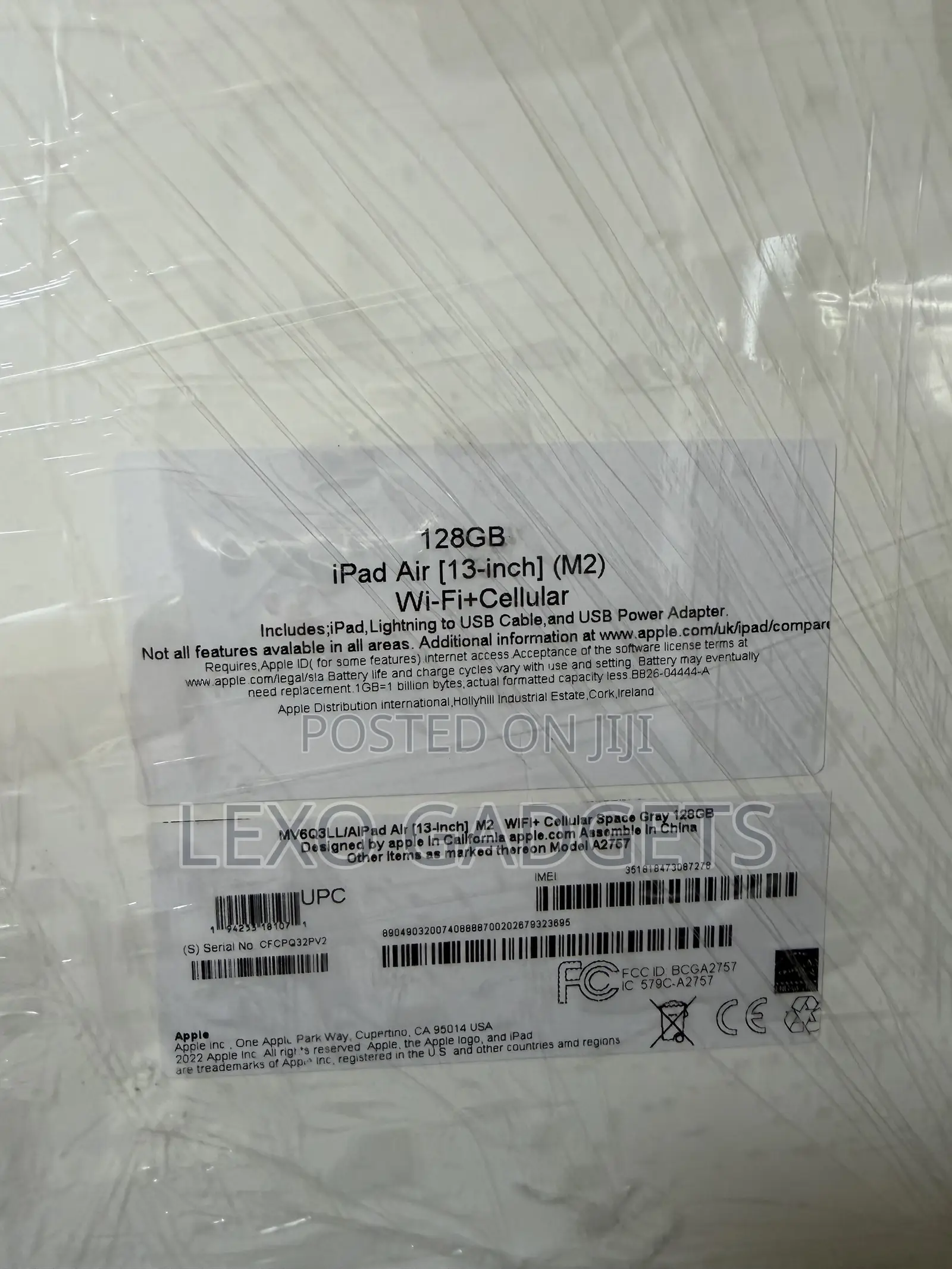 New Apple iPad Air 128 GB Gray