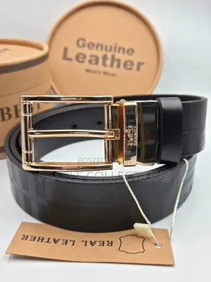 High Quality Black Leather Belts